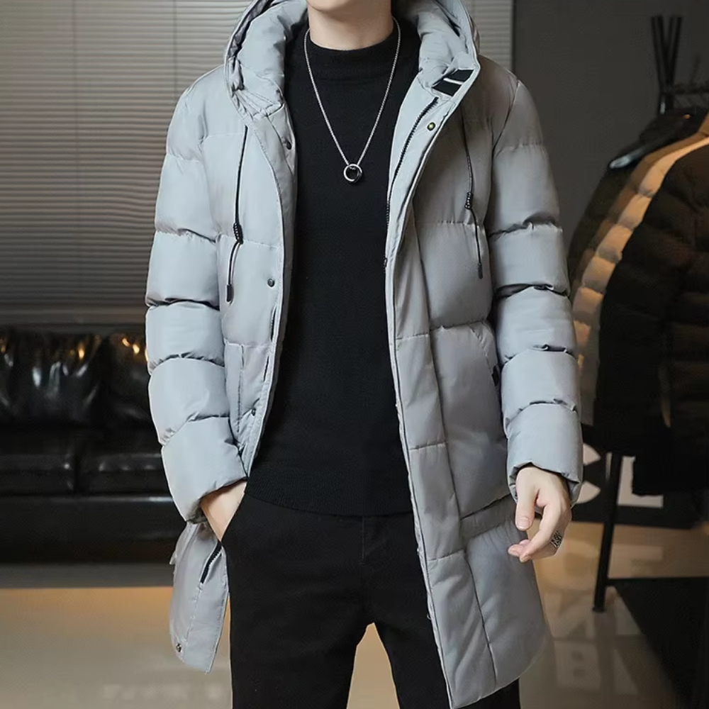 Abrigo largo y elegante de invierno