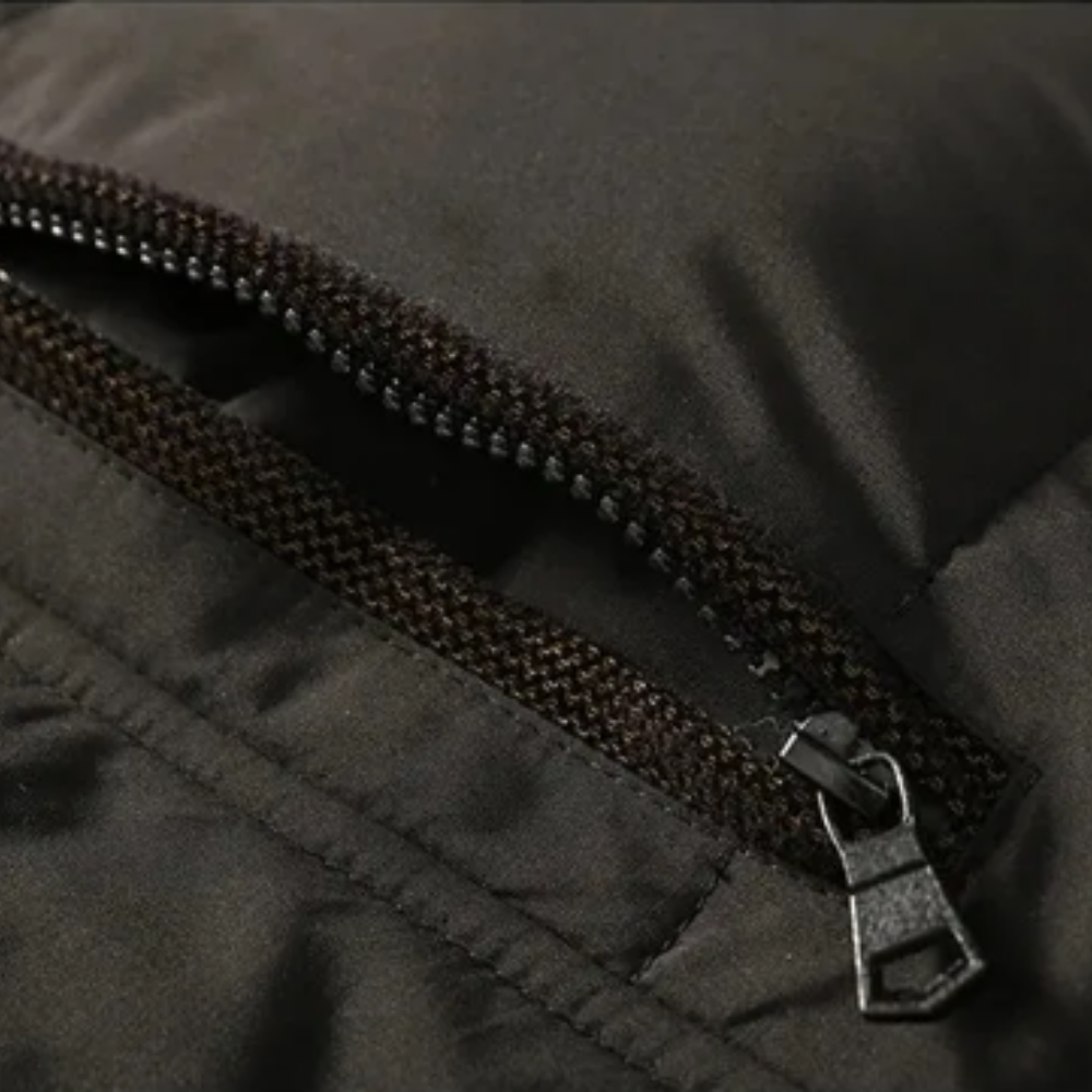 Abrigo de invierno con capucha elegante