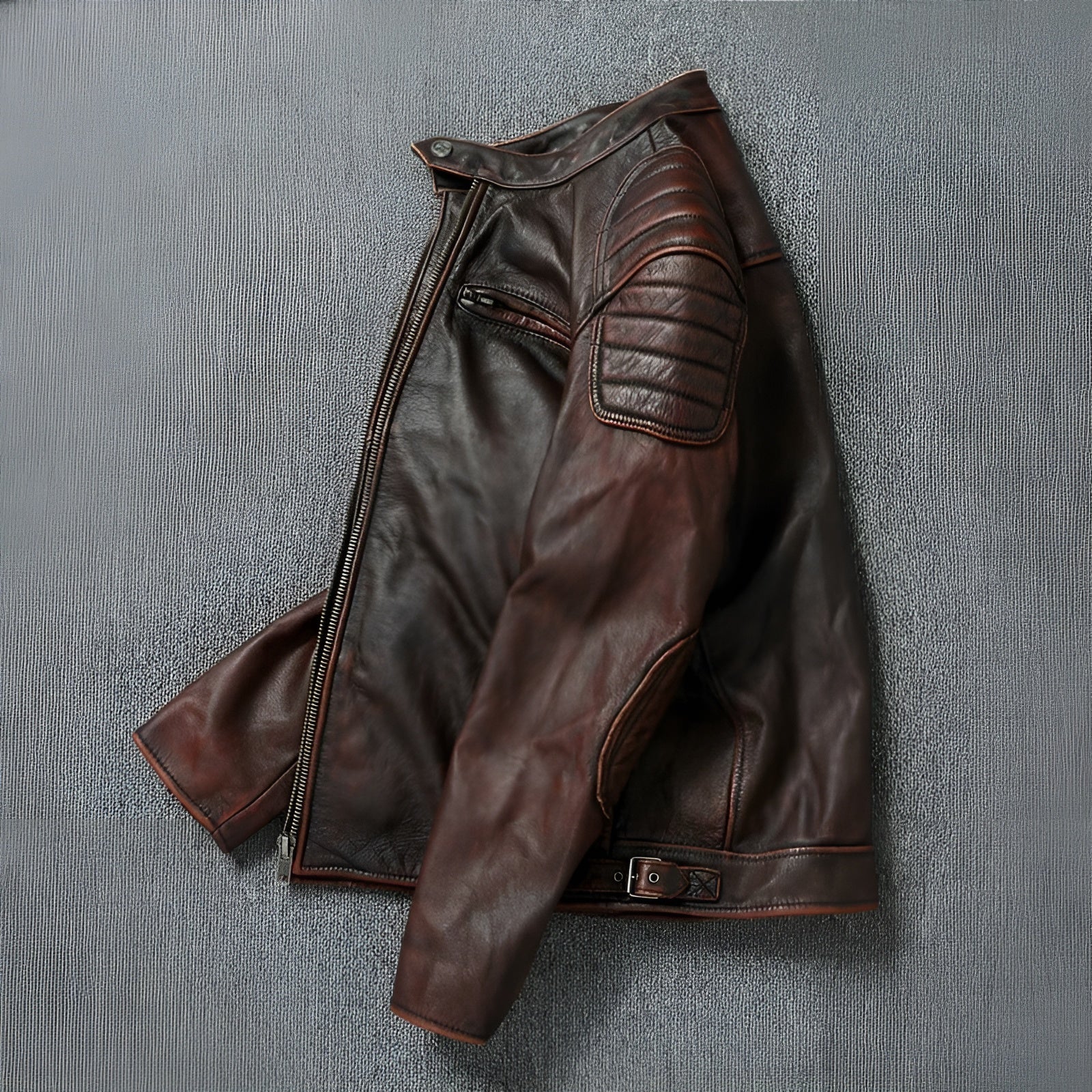 Antoine™ | Chaqueta de cuero vintage