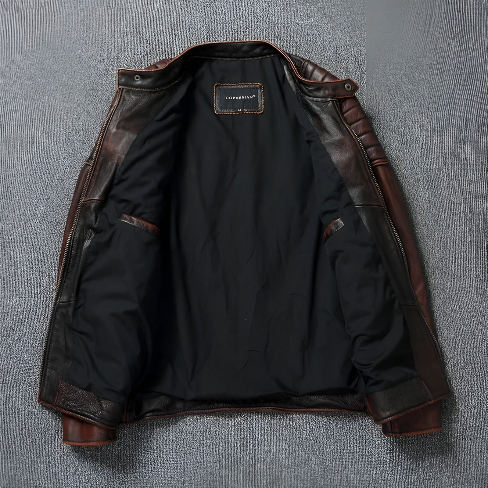 Antoine™ | Chaqueta de cuero vintage